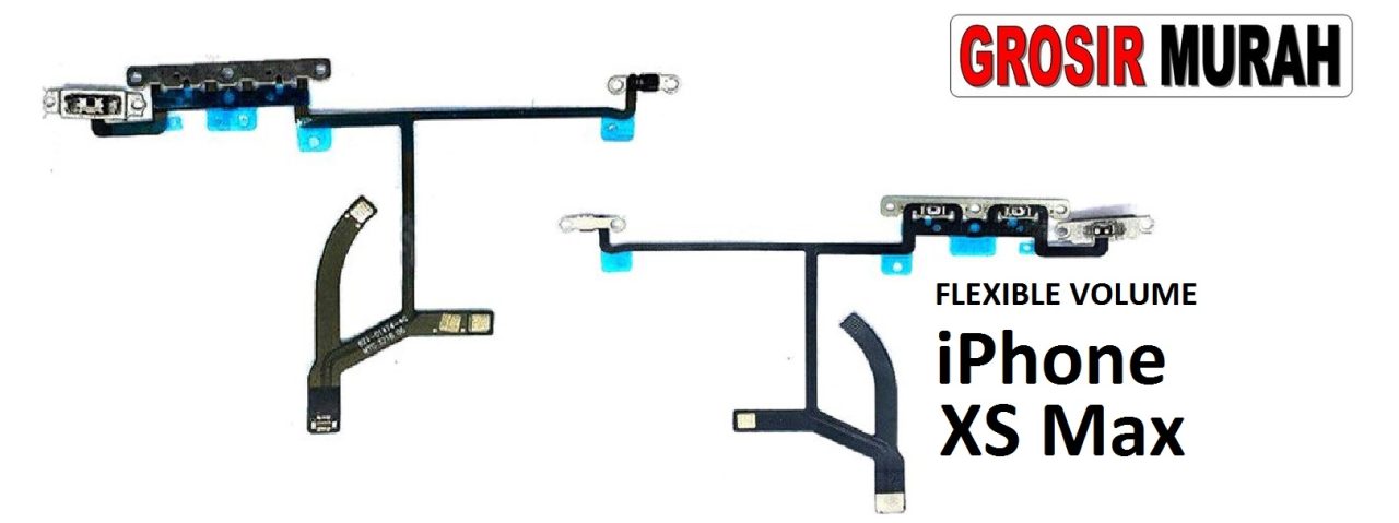 FLEXIBEL VOLUME IPHONE XS MAX Flexible Fleksibel Volume Flex Cable Spare Part Grosir Sparepart hp