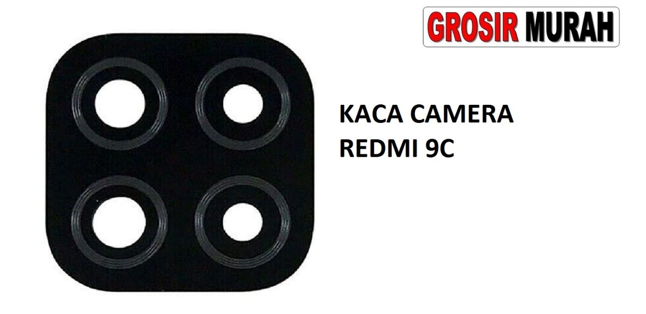 KACA CAMERA XIAOMI REDMI 9C Glass Of Camera Rear Lens Adhesive Kaca lensa kamera belakang Spare Part Grosir Sparepart hp