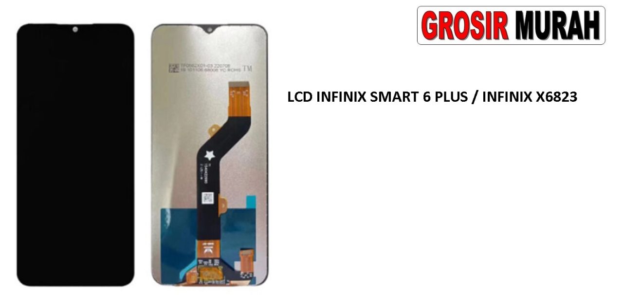 LCD INFINIX SMART 6 PLUS INFINIX X6823 LCD Display Digitizer Touch Screen Spare Part Grosir Sparepart hp
