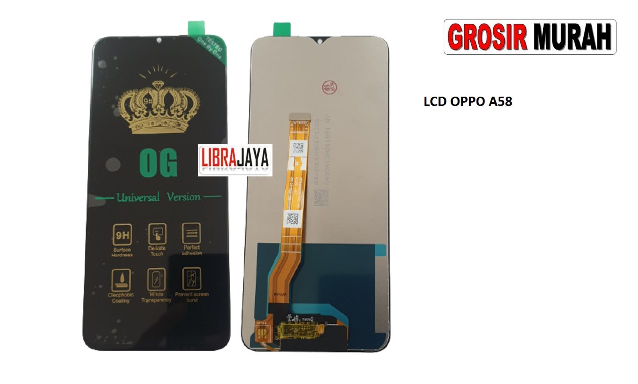 LCD OPPO A58 LCD Display Digitizer Touch Screen Spare Part Grosir Sparepart hp incell