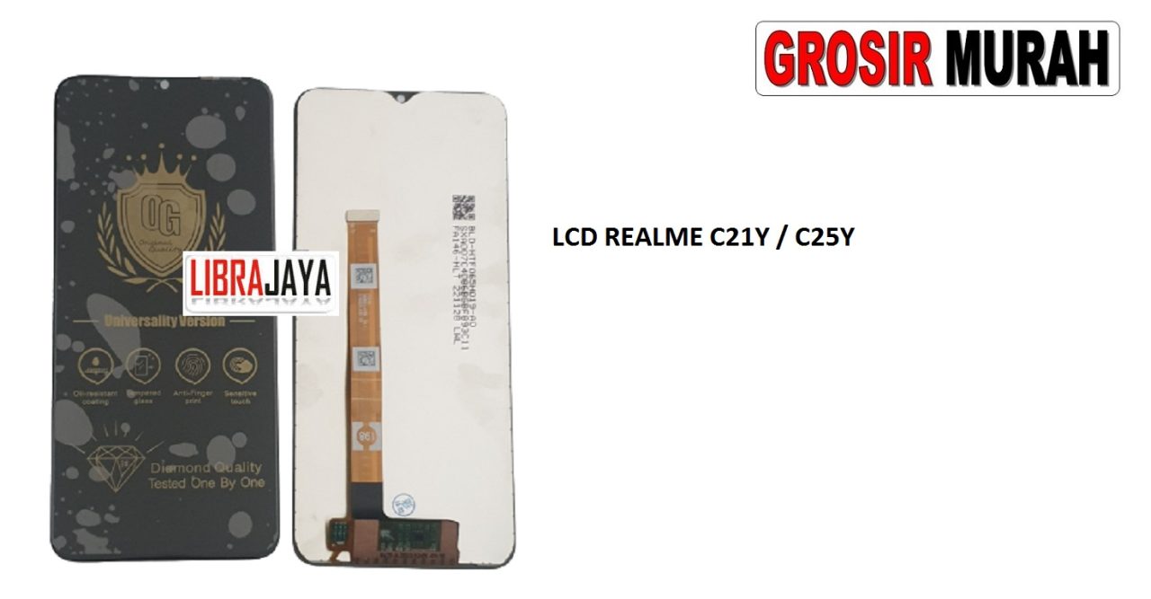 LCD REALME C21Y C25Y LCD Display Digitizer Touch Screen Spare Part Grosir Sparepart hp