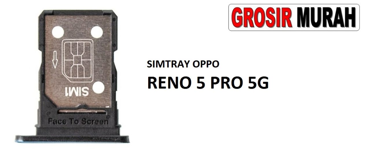 SIM TRAY OPPO RENO 5 PRO 5G Sim Card Tray Holder Simlock Tempat Kartu Sim Spare Part Grosir Sparepart hp