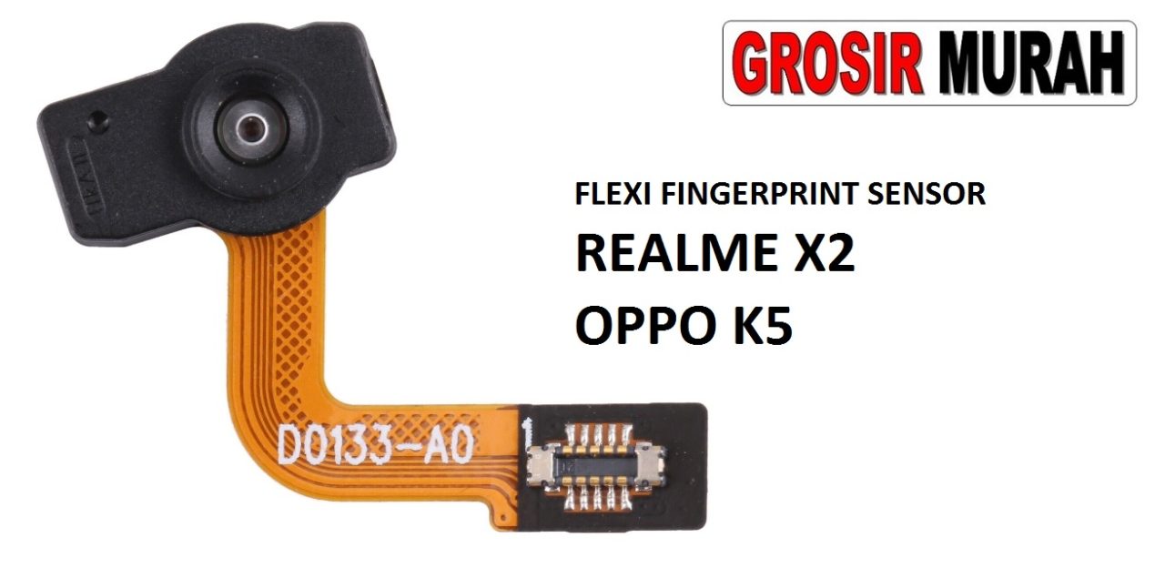 FLEKSIBEL FINGERPRINT REALME X2 SENSOR OPPO K5 Flexible Flexibel Sidik Jari Home Menu Button Key Power On Off Fingerprint Flex Cable Spare Part Grosir Sparepart hp