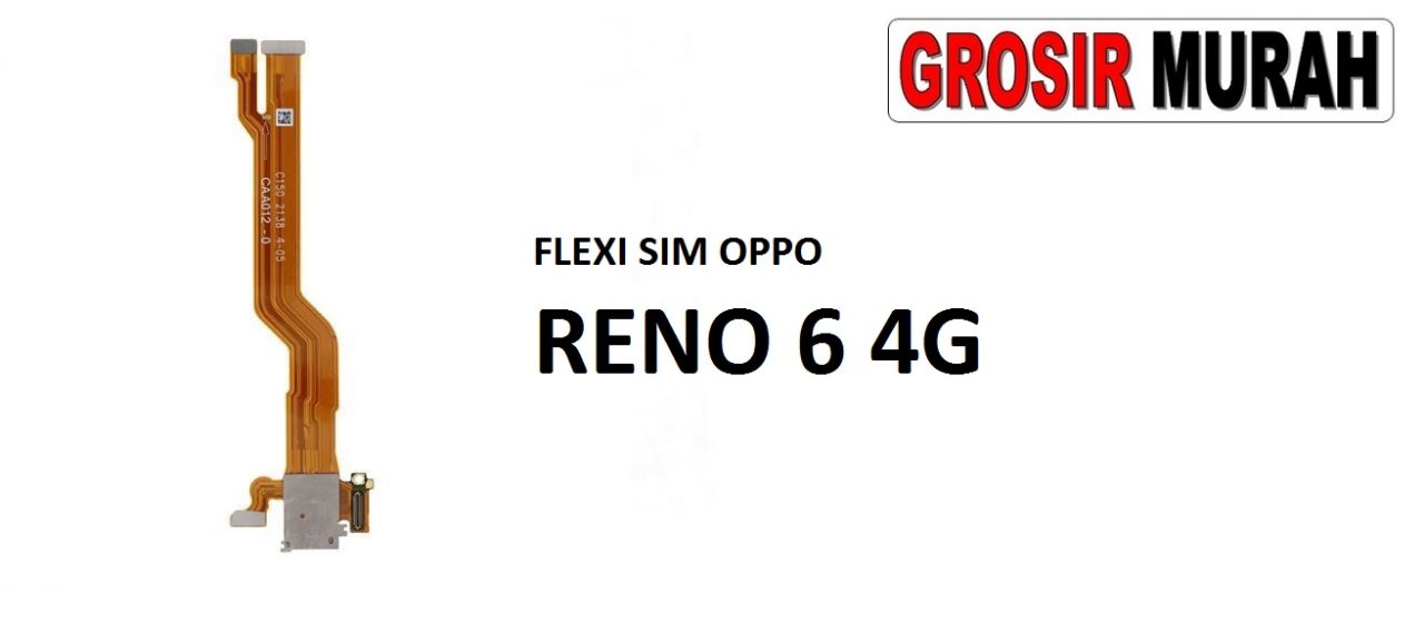 FLEKSIBEL SIM OPPO RENO 6 4G Sim Card Reader Connector Flexible Flexibel Flex Cable Card Tray Holder Spare Part Grosir Sparepart hp