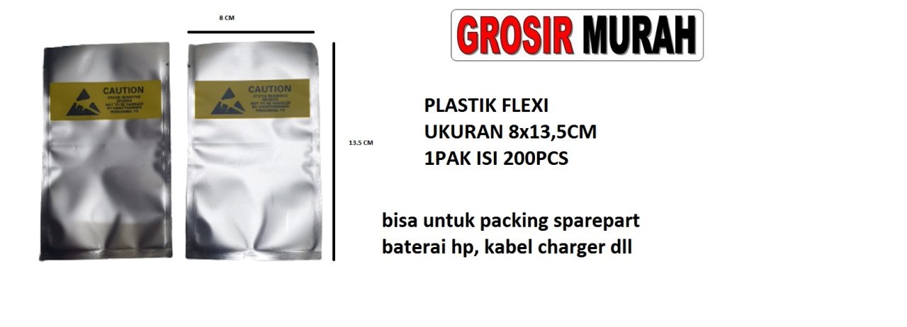 Plastik Aluminium Foil Ukuran 6x13.5cm Plastik Caution Aluminium Foil Alufoil Kemasan Multifungsi Packing Spare Part Terlengkap Toko Grosir Sparepart Hp Jakarta
