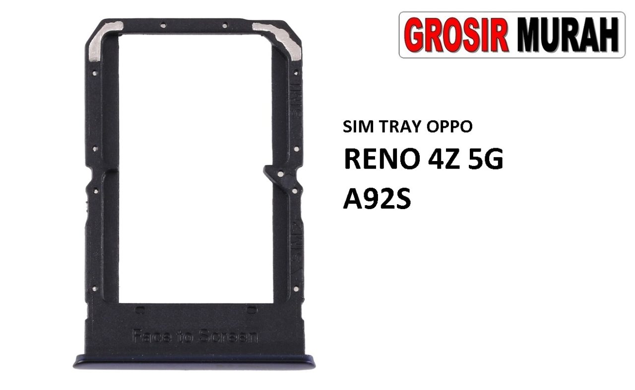 SIM TRAY OPPO RENO 4Z 5G OPPO A92S Sim Card Tray Holder Simlock Tempat Kartu Sim Spare Part Grosir Sparepart hp