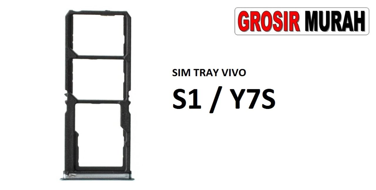 SIM TRAY VIVO S1 Y7S Sim Card Tray Holder Simlock Tempat Kartu Sim Spare Part Grosir Sparepart hp