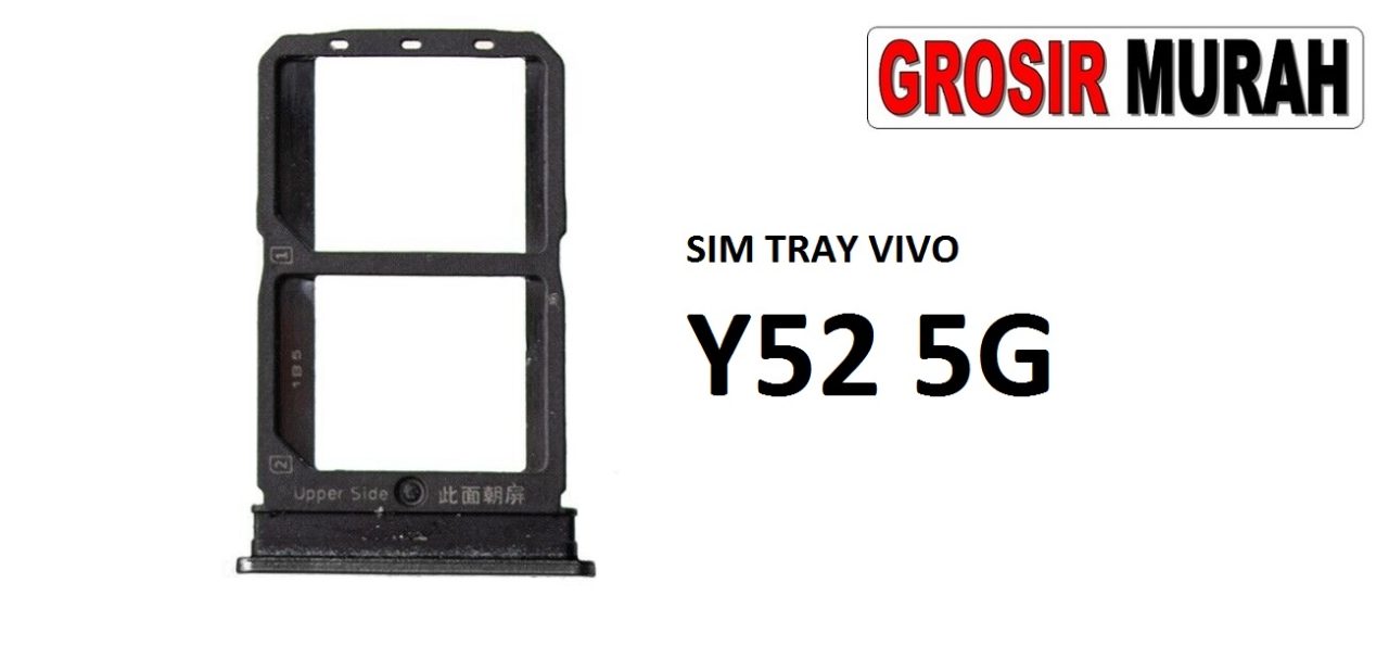 SIM TRAY VIVO Y52 5G Sim Card Tray Holder Simlock Tempat Kartu Sim Spare Part Grosir Sparepart hp
