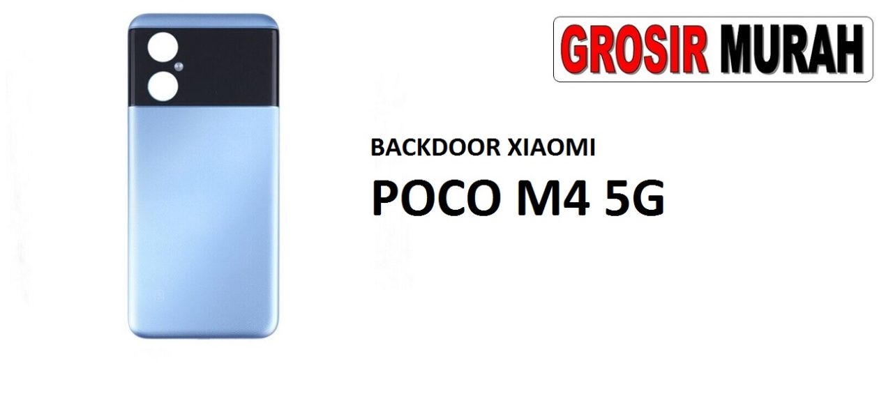 BACKDOOR XIAOMI POCO M4 5G Back Battery Cover Rear Housing Tutup Belakang Baterai Grosir Aksesoris hp