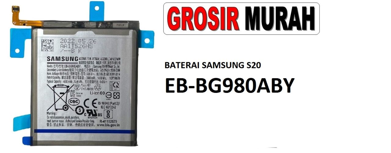 BATERAI SAMSUNG EB-BG980ABY S20 Batre Battery Grosir Sparepart hp