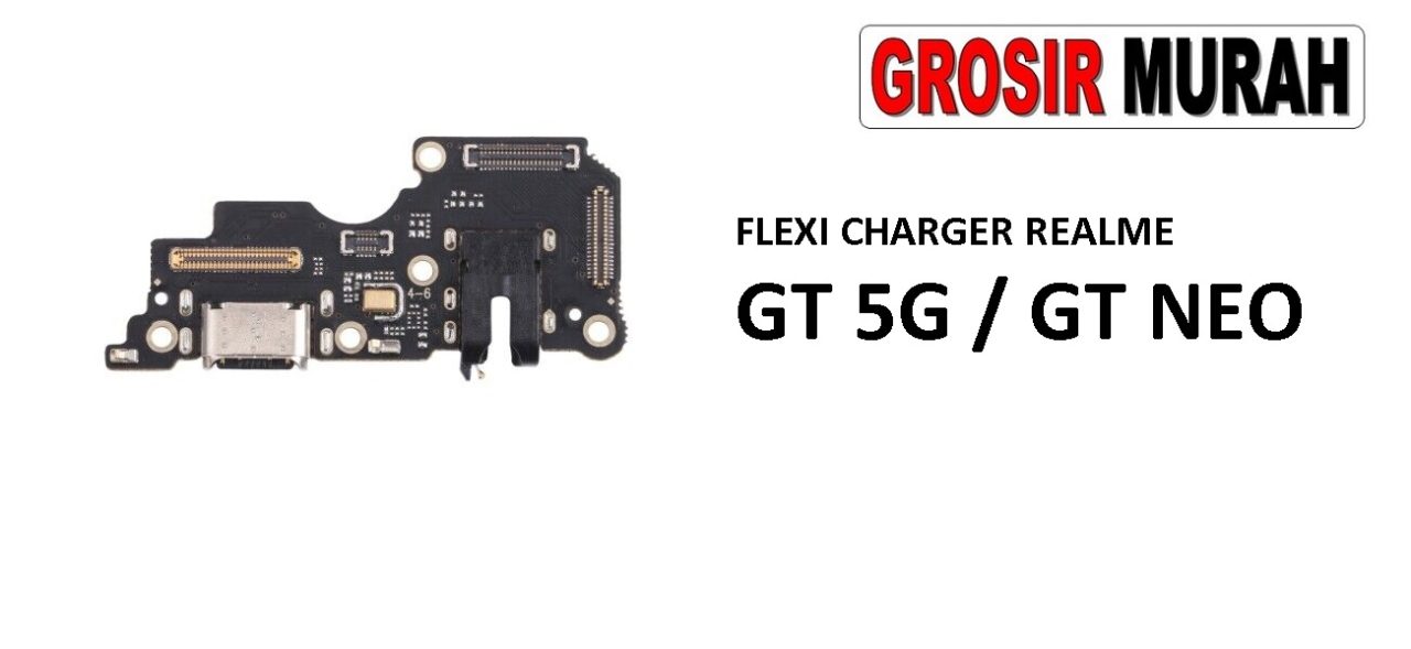 FLEKSIBEL CHARGER REALME GT 5G CON HF MIC GT NEO Flexible Flexibel Papan Cas Charging Port Dock Flex Cable Spare Part Grosir Sparepart hp