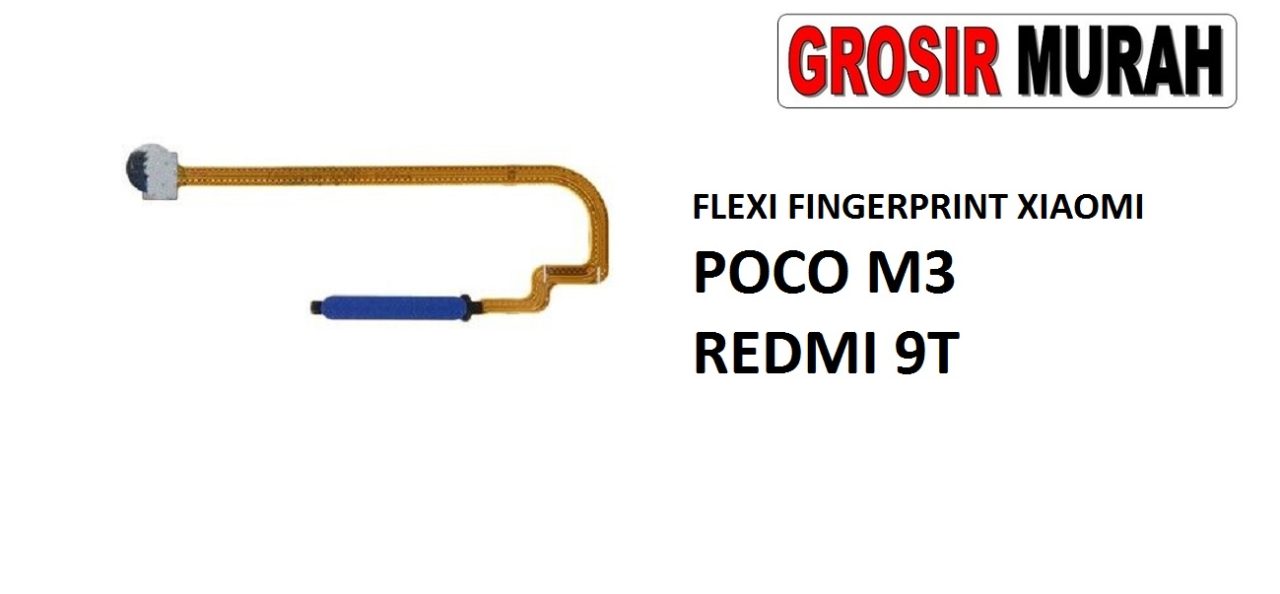 FLEKSIBEL FINGERPRINT XIAOMI POCO M3 REDMI 9T Flexible Flexibel Sidik Jari Home Menu Button Key Power On Off Fingerprint Flex Cable Spare Part Grosir Sparepart hp