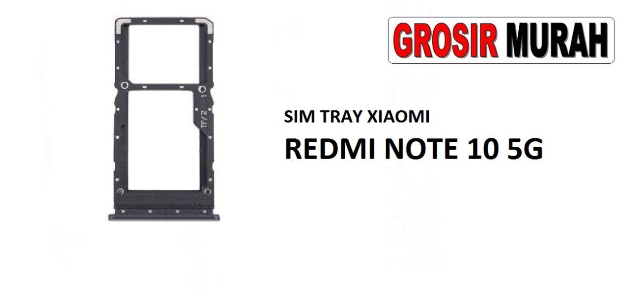 SIM TRAY XIAOMI REDMI NOTE 10 5G Sim Card Tray Simtray Holder Simlock Tempat Kartu Sim Spare Part Grosir Sparepart hp