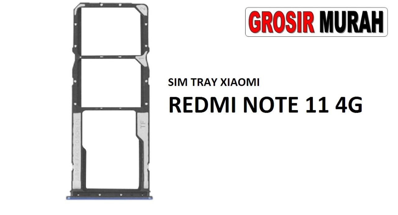 SIM TRAY XIAOMI REDMI NOTE 11 4G Sim Card Tray Simtray Holder Simlock Tempat Kartu Sim Spare Part Grosir Sparepart hp