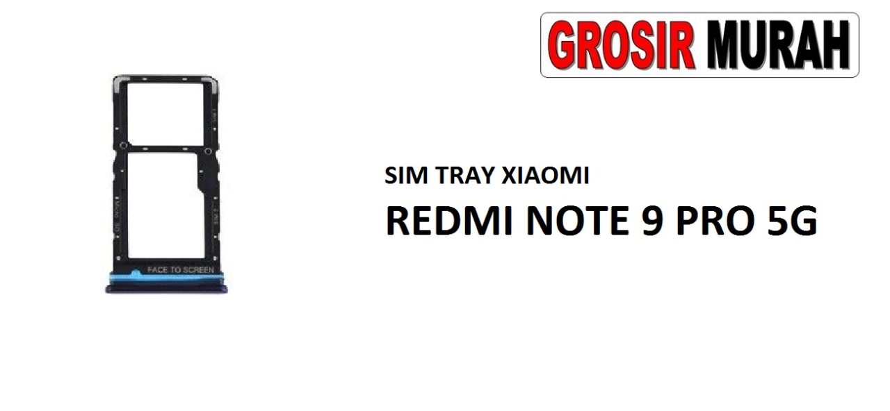 SIM TRAY XIAOMI REDMI NOTE 9 PRO 5G Sim Card Tray Simtray Holder Simlock Tempat Kartu Sim Spare Part Grosir Sparepart hp