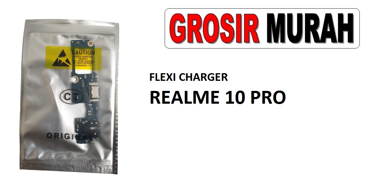 FLEKSIBEL CHARGER REALME 10 PRO CON HF MIC Flexible Flexibel Papan Cas Charging Port Dock Flex Cable Spare Part Grosir Sparepart hp