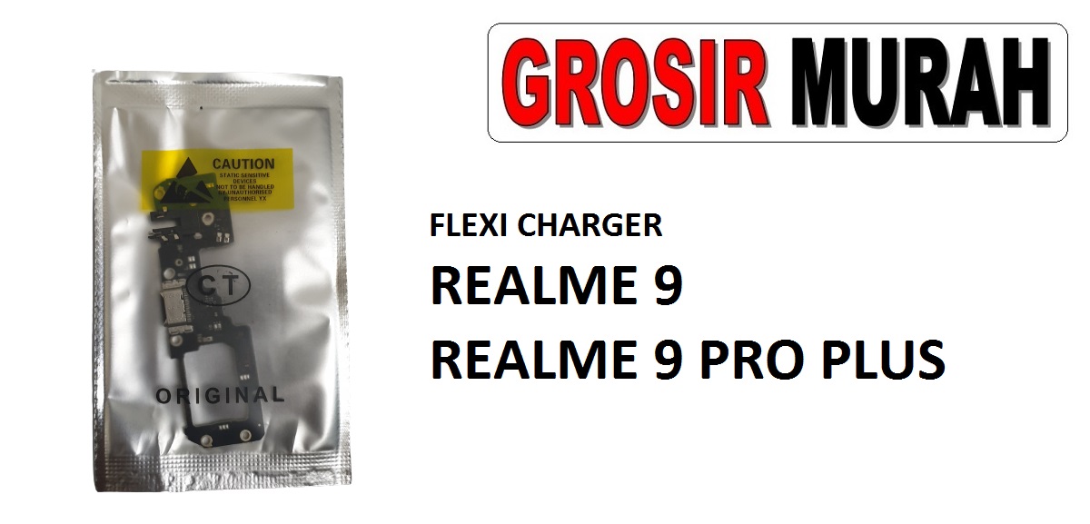 FLEKSIBEL CHARGER REALME 9 CON HF MIC REALME 9 PRO PLUS Flexible Flexibel Papan Cas Charging Port Dock Flex Cable Spare Part Grosir Sparepart hp