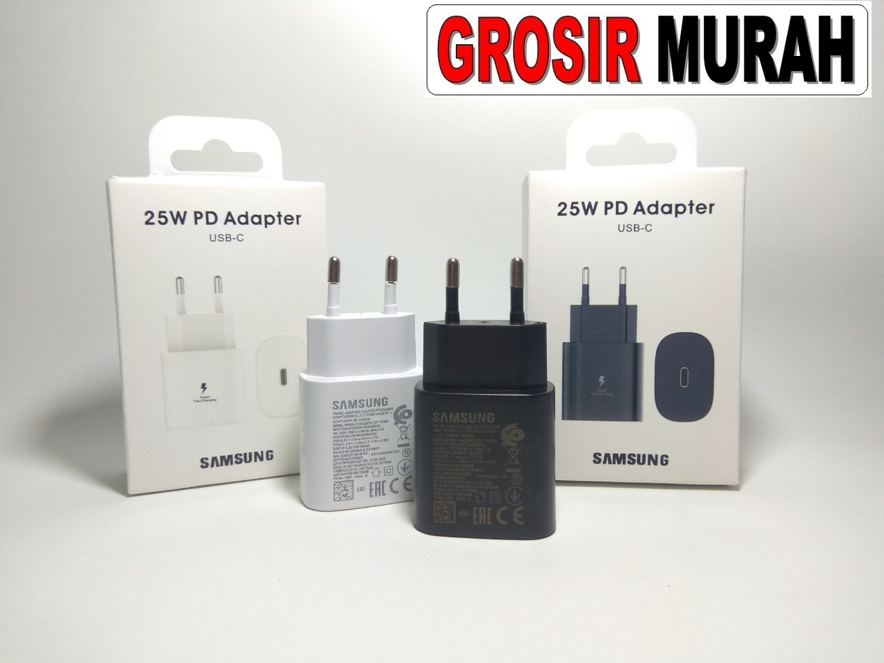 BATOK CHARGER SAMSUNG S21 TYPE C 25W BLACK ORI 100% NOTE 10 Adaptor Charge Fast Charging Casan Spare Part Grosir Sparepart hp