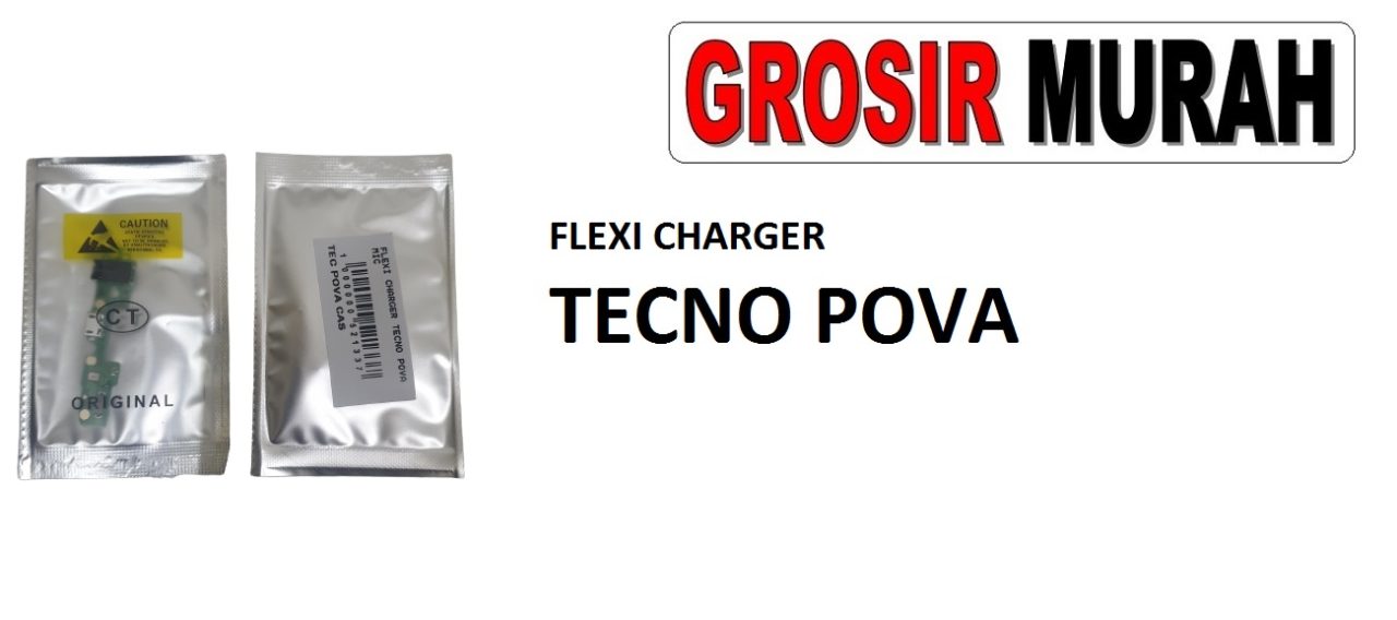 FLEKSIBEL CHARGER TECNO POVA MIC Flexible Flexibel Papan Cas Charging Port Dock Flex Cable Spare Part Grosir Sparepart hp