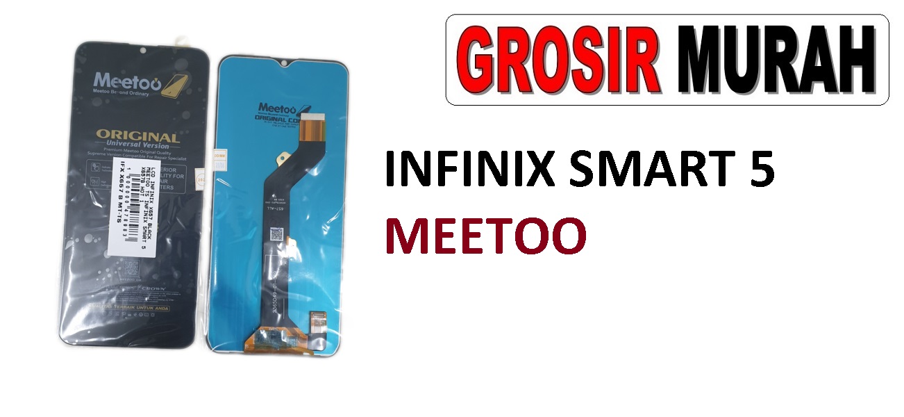 LCD INFINIX X657 MEETOO INFINIX SMART 5 X657B HOT 10 LITE TECNO KE5 ITEL VISION 1 PLUS LCD Display Digitizer Touch Screen Spare Part Sparepart hp murah Grosir LCD Meetoo garansi lem