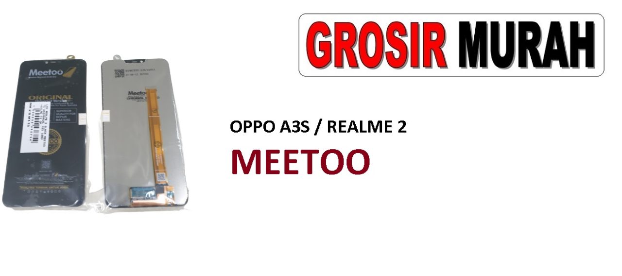 LCD OPPO A3S MEETOO REALME 2 C1 OPPO A5 AX5 A12E LCD Display Digitizer Touch Screen Spare Part Grosir Sparepart hp