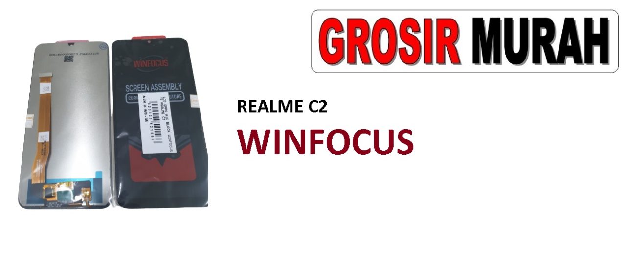 LCD REALME C2 WINFOCUS OPPO A1K LCD Display Digitizer Touch Screen Spare Part Grosir Sparepart hp