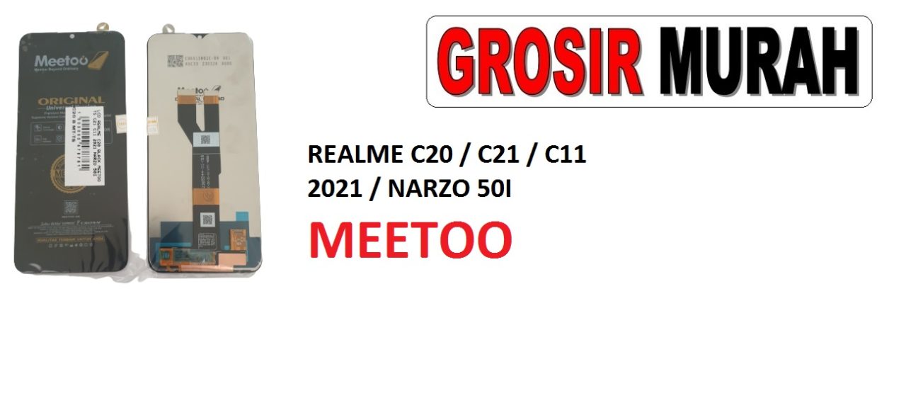 LCD REALME C20 MEETOO C21 C11 2021 NARZO 50I LCD Display Digitizer Touch Screen Spare Part Grosir Sparepart hp