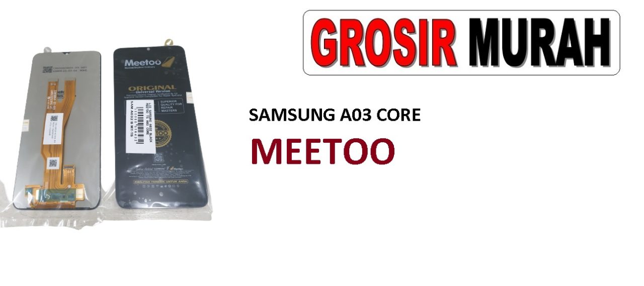 LCD SAMSUNG A032 BLACK MEETOO A03 CORE LCD Display Digitizer Touch Screen Spare Part Grosir Sparepart hp