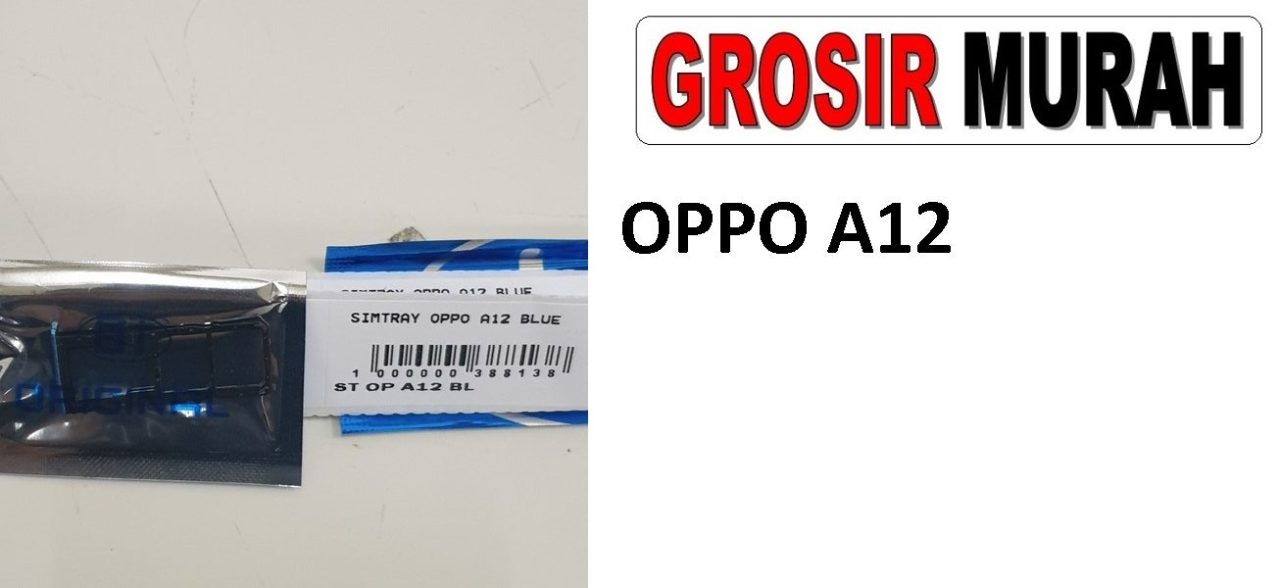 OPPO A12 SIM TRAY Sim Card Tray Simtray Holder Simlock Tempat Kartu Sim Spare Part Grosir Sparepart hp