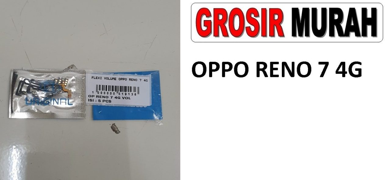 OPPO RENO 7 4G FLEXI VOLUME Flexible Flexibel Volume Flex Cable Spare Part Grosir Sparepart hp