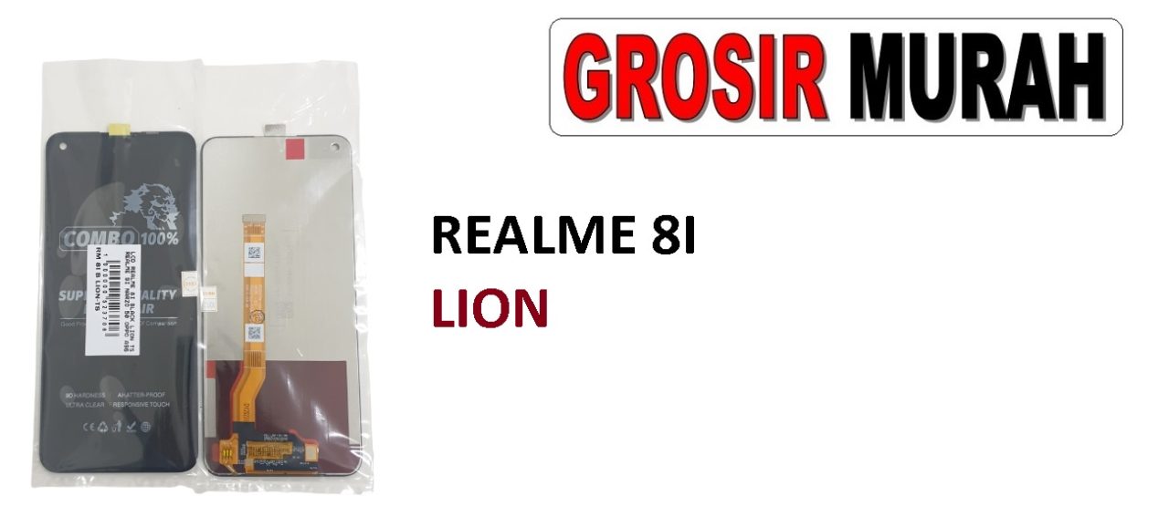 REALME 8I LCD LION REALME 9I NARZO 50 OPPO A96 LCD Display Digitizer Touch Screen Spare Part Sparepart hp murah Grosir LCD Meetoo winfocus incell lion mgku og moshi