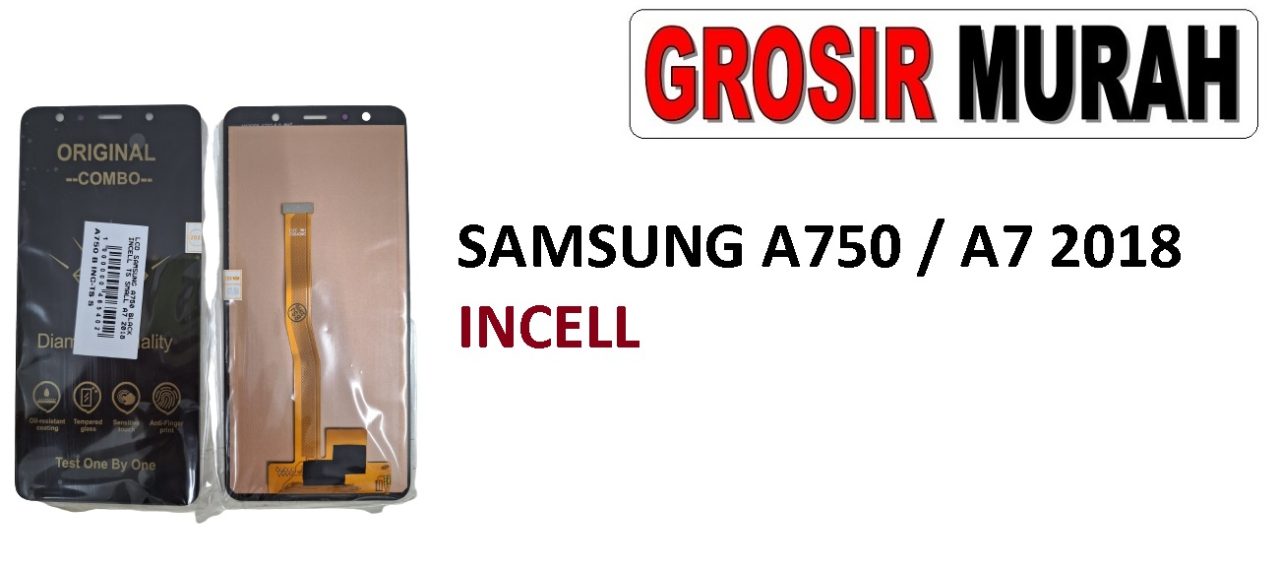 SAMSUNG A750 A7 2018 LCD INCELL LCD Display Digitizer Touch Screen Spare Part Sparepart hp murah Grosir LCD Meetoo winfocus incell lion mgku og moshi