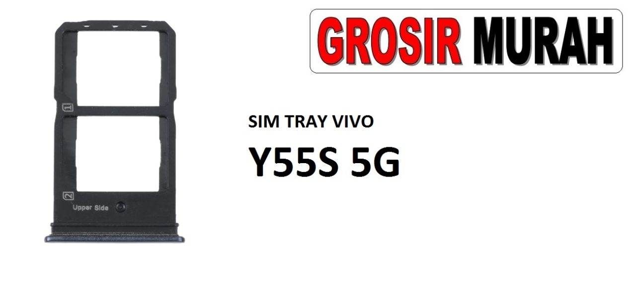 SIM TRAY VIVO Y55S 5G Sim Card Tray Simtray Holder Simlock Tempat Kartu Sim Spare Part Grosir Sparepart hp