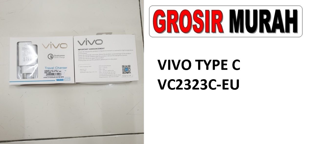 VIVO TYPE C V2323C-EU CHARGER Adaptor Charge Fast Charging Casan Spare Part Grosir Sparepart hp
