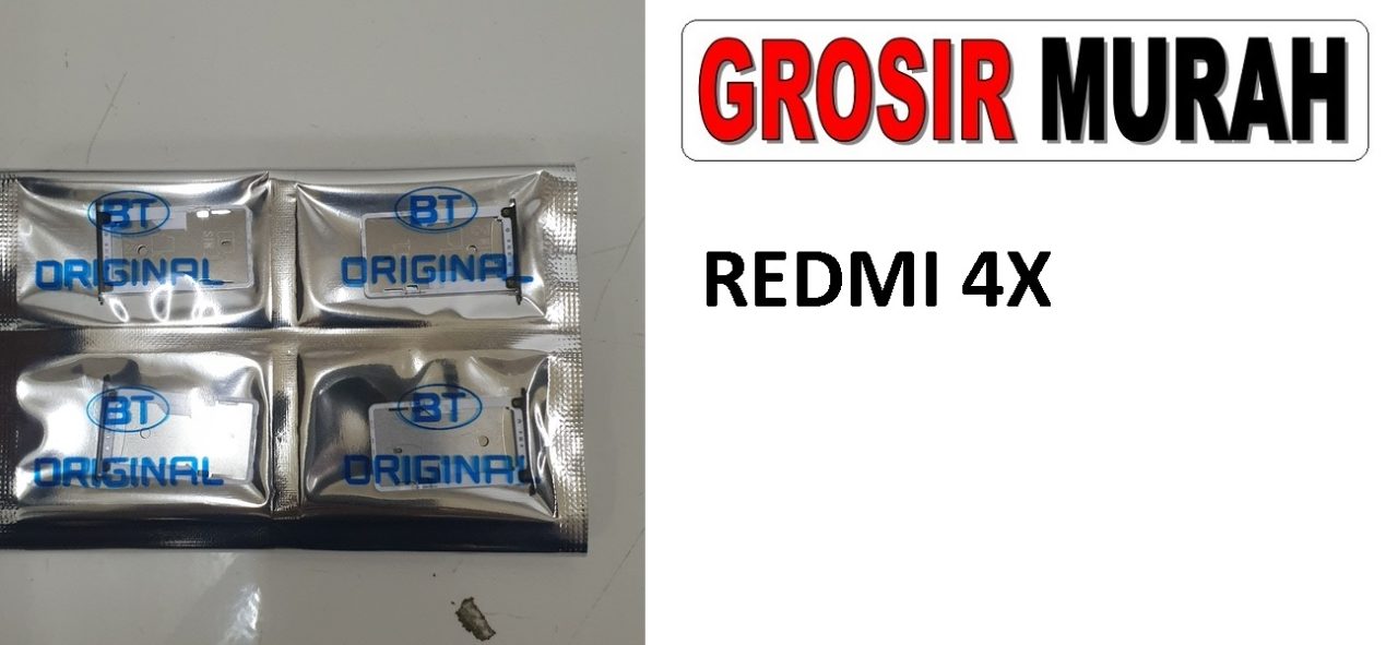 XIAOMI REDMI 4X SIM TRAY Sim Card Tray Simtray Holder Simlock Tempat Kartu Sim Spare Part Grosir Sparepart hp