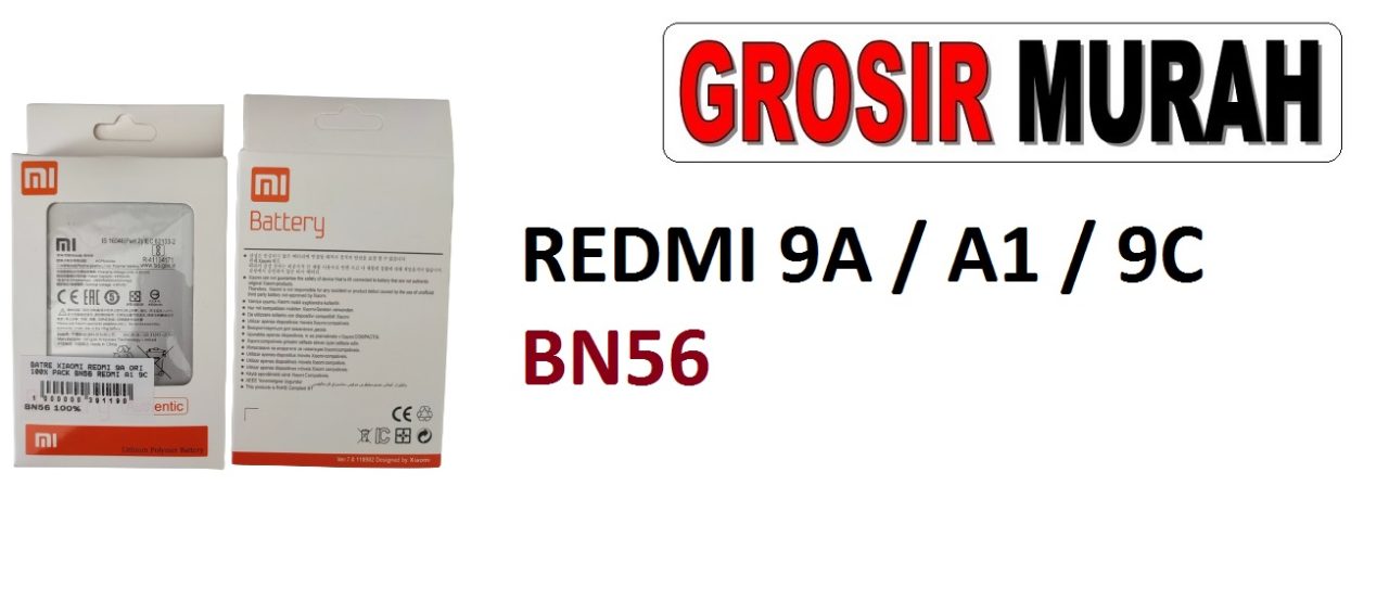BATRE XIAOMI REDMI 9A BN56 REDMI A1 9C Batre Battery Grosir Sparepart hp