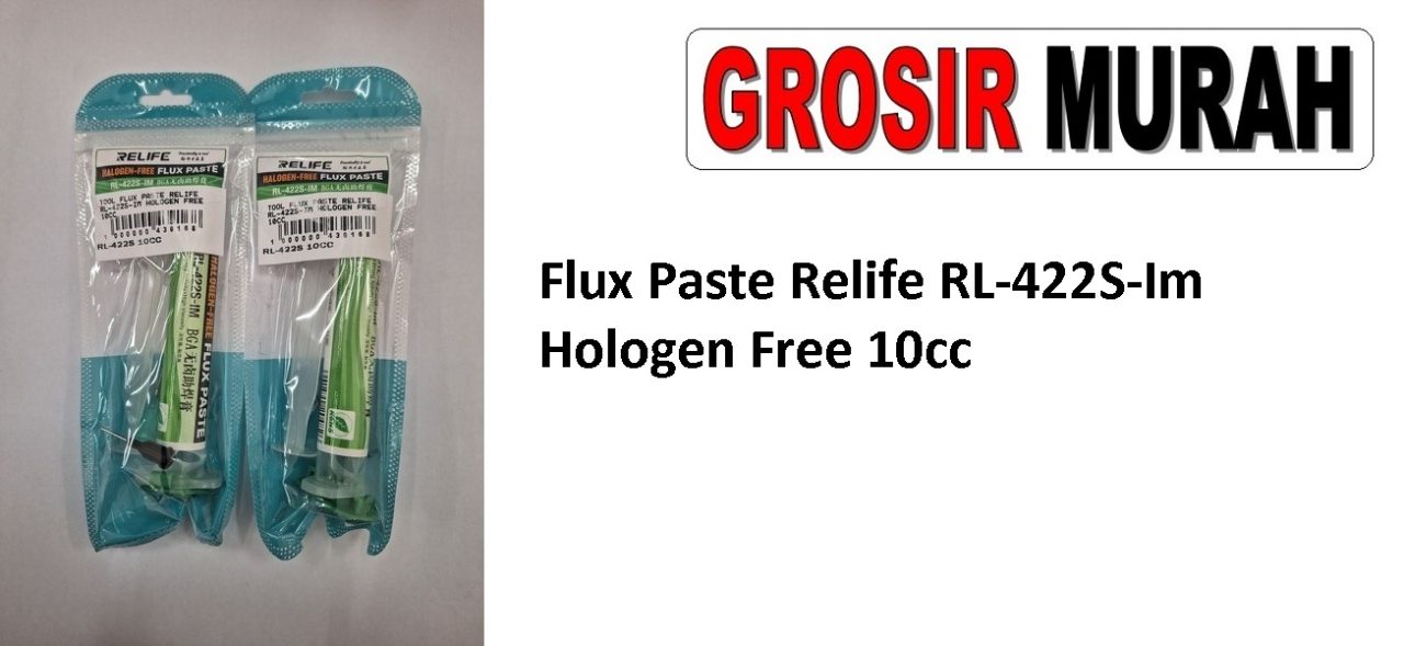 Flux Paste Relife Rl-422S-Im Hologen Free 10Cc Relife / Sunshine Halogen free Flux Paste （LEAD-FREE) for Chips Phone BGA SMD PCB Sparepart Hp
