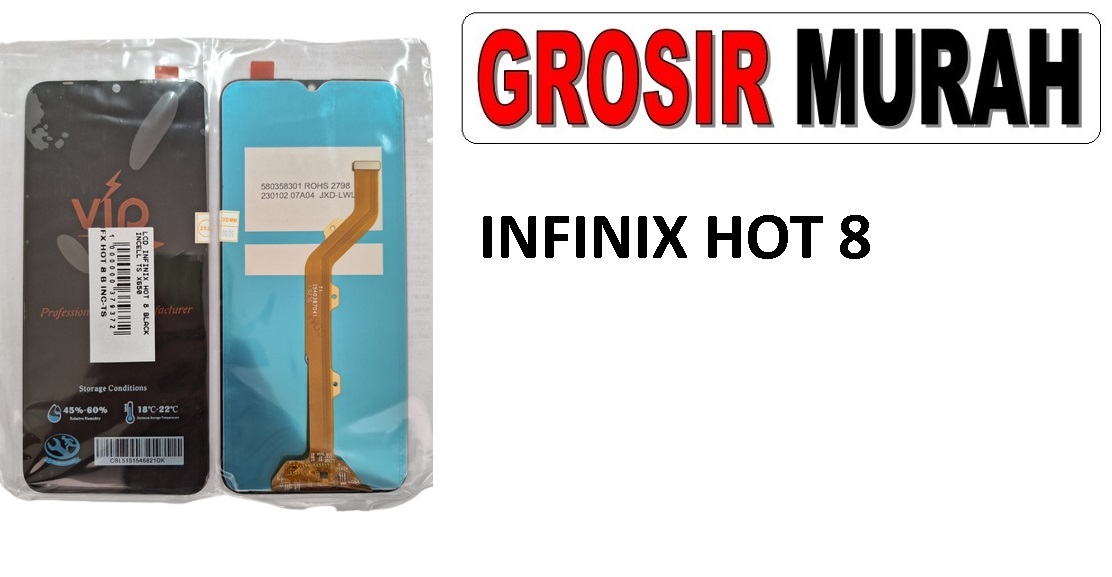 INFINIX HOT 8 LCD INCELL X650 LCD Display Digitizer Touch Screen Spare Part Sparepart hp murah Grosir LCD Meetoo winfocus incell lion mgku og moshi