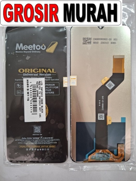 INFINIX X689 HOT 10S LCD MEETOO TECNO SPARK 7P LCD Display Digitizer Touch Screen Spare Part Sparepart hp murah Grosir LCD Meetoo winfocus incell lion mgku og moshi