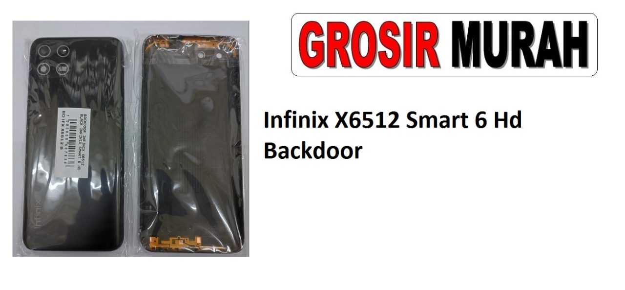 Infinix X6512 Smart 6 Hd Sparepart Hp Backdoor Back Battery Cover Rear Housing Tutup Belakang Baterai
