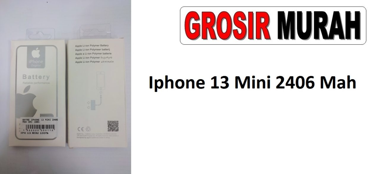 Iphone 13 Mini 2406 Mah Baterai Sparepart hp Batre iPhone Battery Grosir

