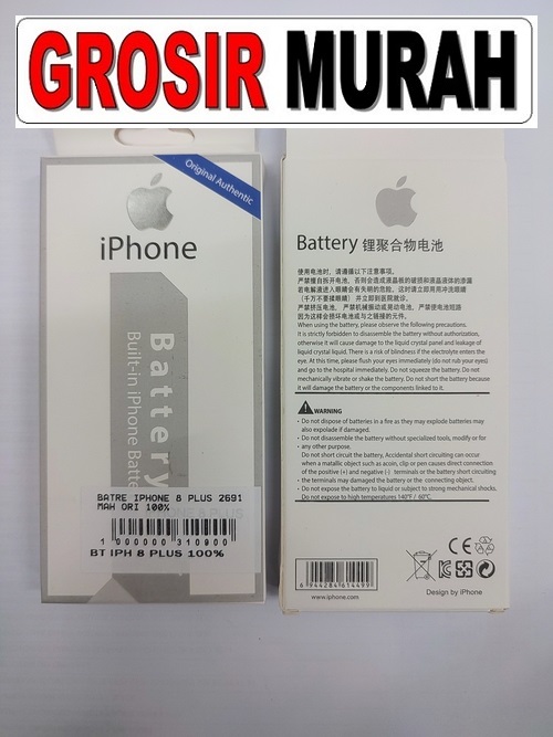 Iphone 8 Plus 2691 Mah Sparepart hp Batre iPhone Battery Baterai Grosir
