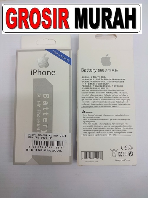 Iphone Xs Max 3174 Mah Sparepart hp Batre iPhone Battery Baterai Grosir
