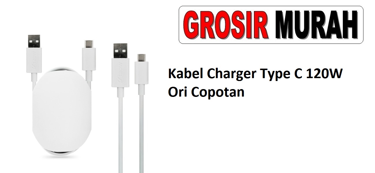Kabel Charger Type C 120W Ori Copotan Sparepart Hp Vivo Type C Cable Charge Fast Charging Usb Super Vooc Spare Part Hp Grosir