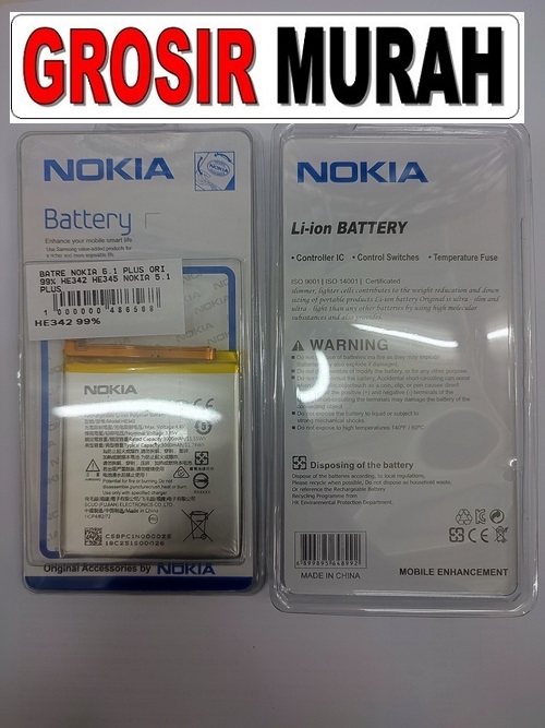 Nokia 6.1 Plus HE342 HE345 5.1 Plus Sparepart hp Batre Nokia Battery Baterai Grosir
