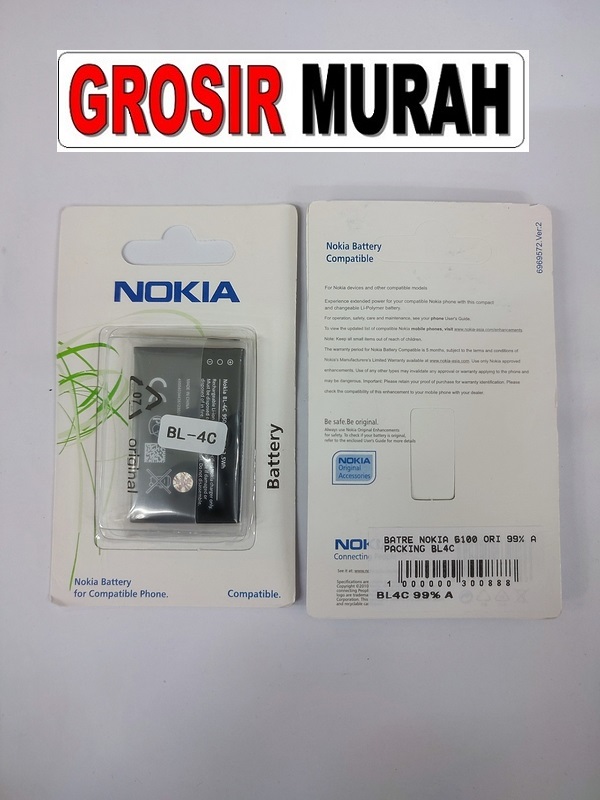 Nokia 6100 BL4C Baterai Sparepart hp Batre Nokia Battery Grosir
