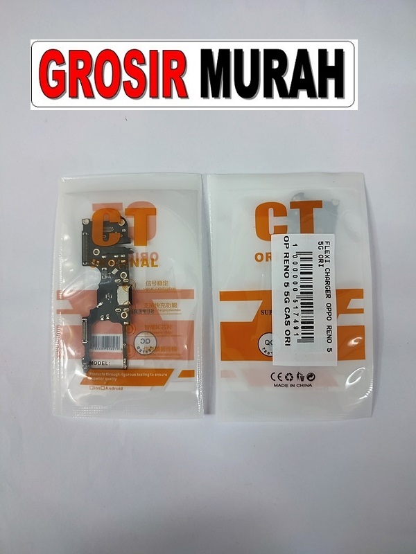 OPPO RENO 5 5G FLEXI CHARGER ORI Original Flexible Flexibel Papan Cas Charging Port Dock Flex Cable Spare Part Grosir Sparepart hp