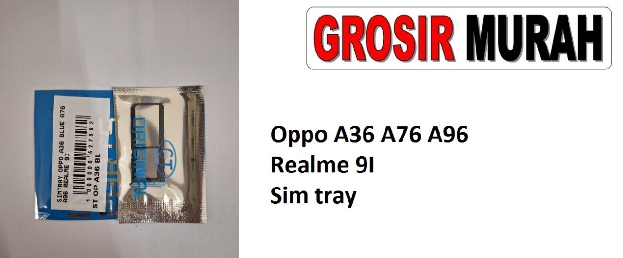 Oppo A36 A76 A96 Realme 9I Sparepart Hp Sim Card Tray Simtray Sim Tray Holder Simlock Tempat Kartu Sim Spare Part Hp Grosir
