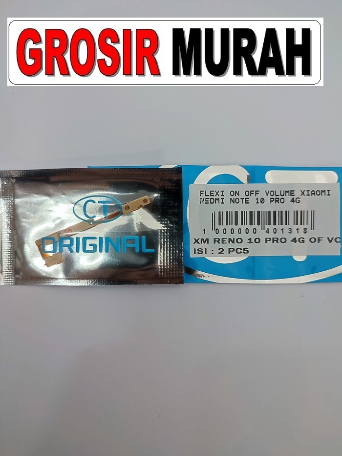 REDMI NOTE 10 PRO 4G FLEXI ON OFF VOLUME Flexible Flexibel Power On Off Volume Flex Cable Spare Part Grosir Sparepart hp