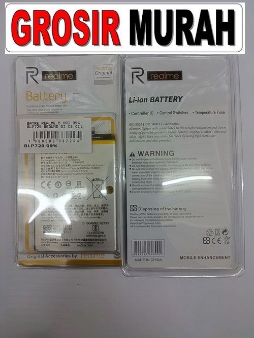 Realme 5 5I C3 C11 BLP729 Sparepart hp Batre Realme Battery Baterai Grosir
